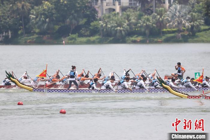 第十五届全国运动会龙舟决赛首日广东广西分获
