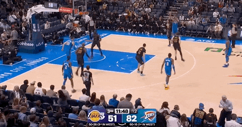 雷霆血虐湖人43分 东契奇伤退冲击季后赛资格